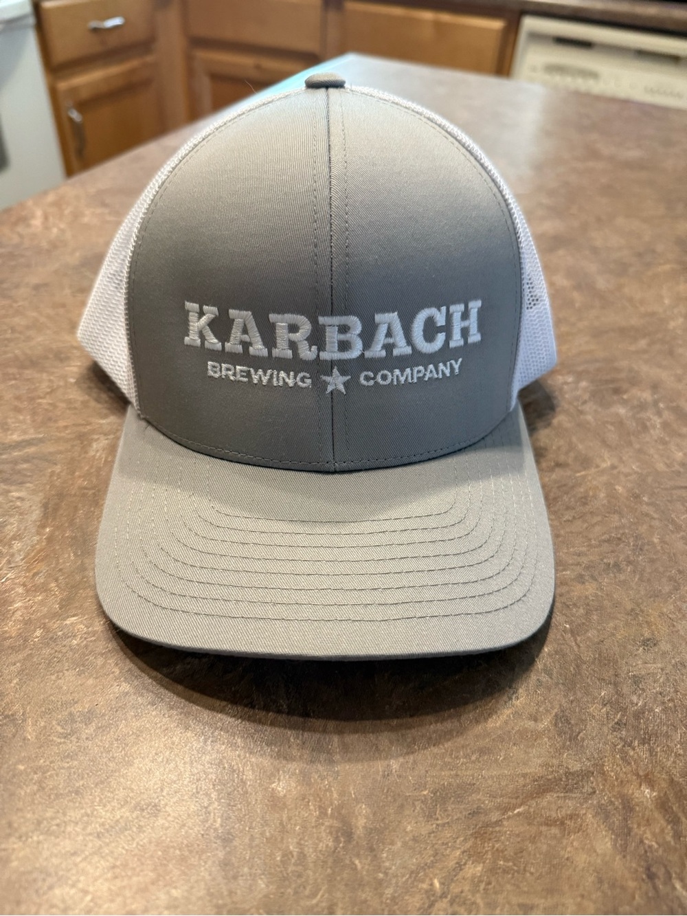 NWOT Karbach Brewing Company Gray Logo Trucker Hat